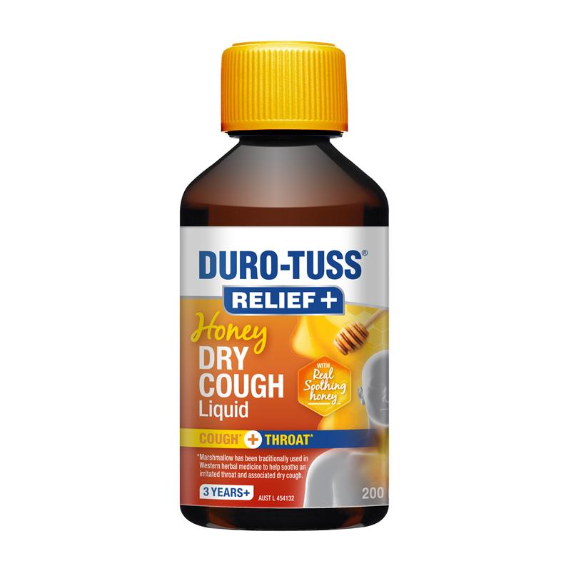 Load image into Gallery viewer, Durotuss Relief + Honey Dry Cough Liquid 200ml
