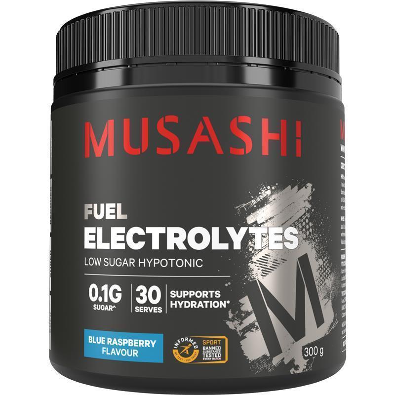 Load image into Gallery viewer, Musashi Electrolytes Blue Raspberry 300g
