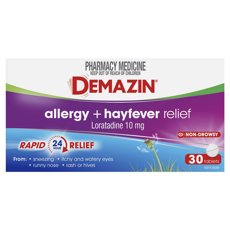 Load image into Gallery viewer, Demazin Allergy + Hayfever Relief Non-Drowsy 30 Tablets
