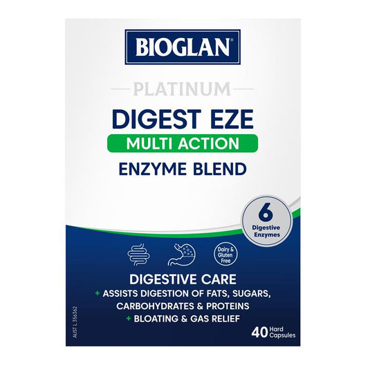 Bioglan Platinum Digest Eze Multi Action 40 Capsules
