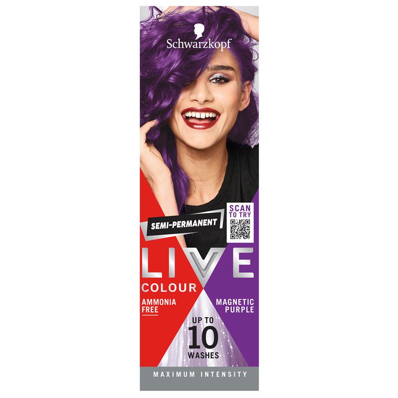 Load image into Gallery viewer, Schwarzkopf LIVE Colour Magnetic Purple Semi Permanent 75ml

