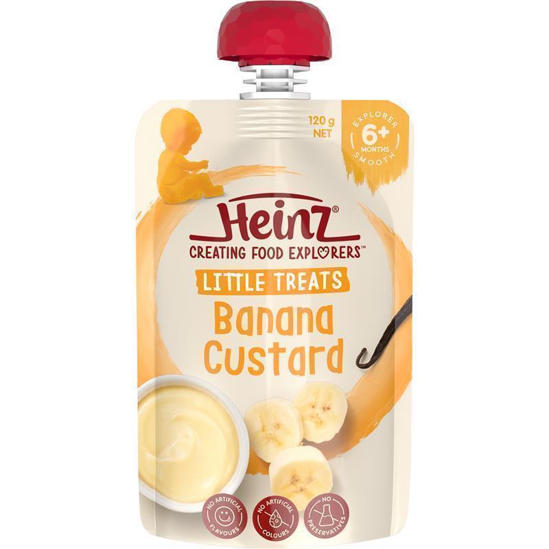 Load image into Gallery viewer, Heinz Custard with Banana Pouch 120g  6m+
