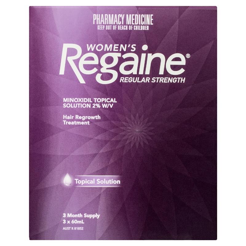 Load image into Gallery viewer, Regaine Womens 2% Minoxidil Solution Hair Regrowth Treatment 3 x 60ml
