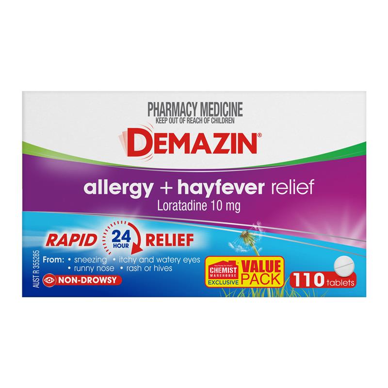 Load image into Gallery viewer, Demazin Allergy &amp; Hayfever 110 Tablets Exclusive Size
