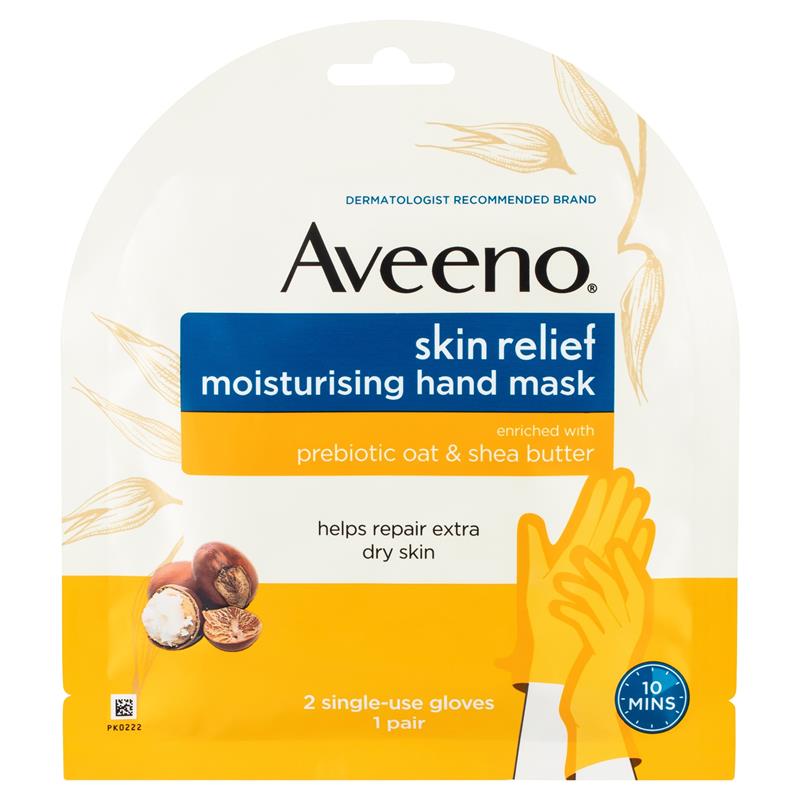 Load image into Gallery viewer, Aveeno Skin Relief Fragrance Free Moisturising Hand Mask 1 Pair
