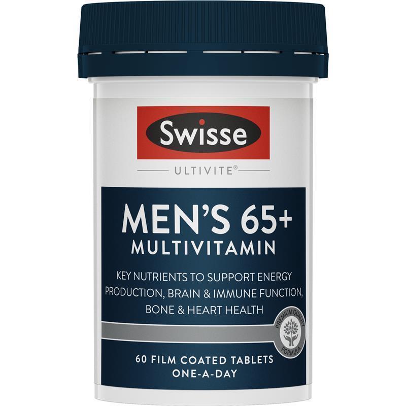 Load image into Gallery viewer, Swisse Mens Multivitamin 65+ 60 Tablets
