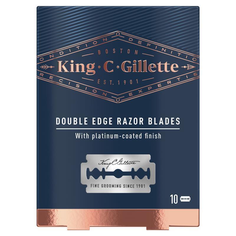 Load image into Gallery viewer, King C Gillette Double Edge Safety Razor Blades 10 Pack
