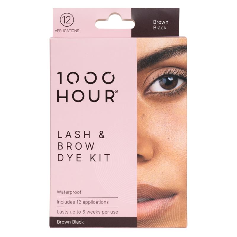Load image into Gallery viewer, 1000 Hour Eyelash &amp; Brow Dye Kit Brown/Black
