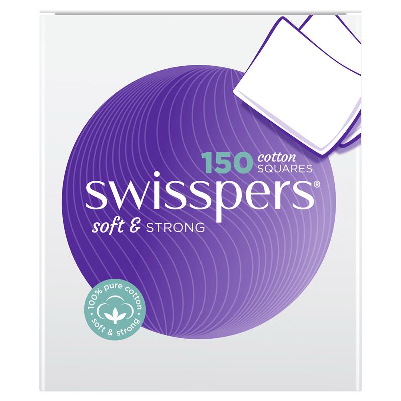 Load image into Gallery viewer, Swisspers Cotton Square Pads 150
