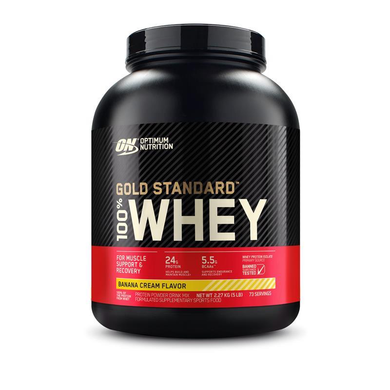 Load image into Gallery viewer, Optimum Nutrition Gold Standard 100% Whey Banana 2.27kg
