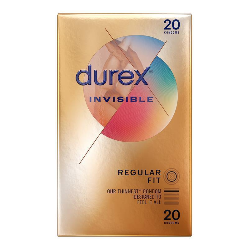 Load image into Gallery viewer, Durex Invisible Regular Condoms 20 Pack
