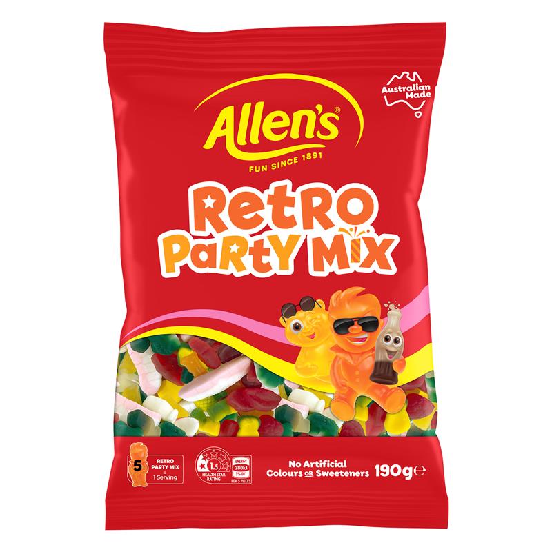 Load image into Gallery viewer, Allens Retro Party Mix 190g
