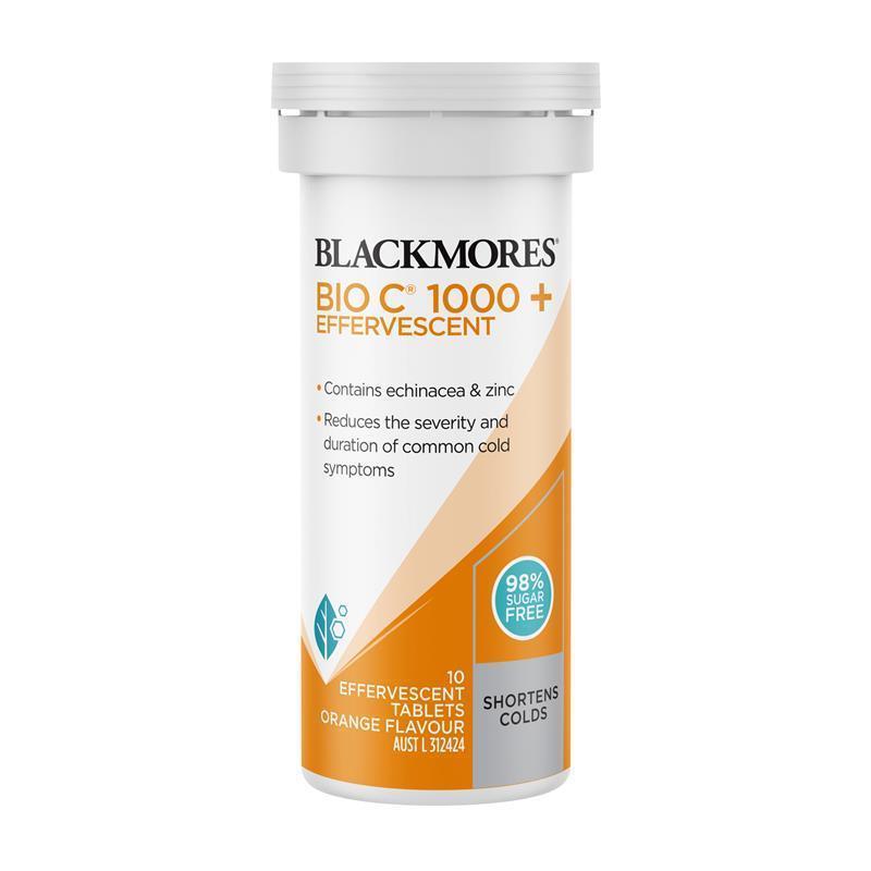 Load image into Gallery viewer, Blackmores Bio C 1000 Echinacea + Zinc 10 Effervescent Tablets
