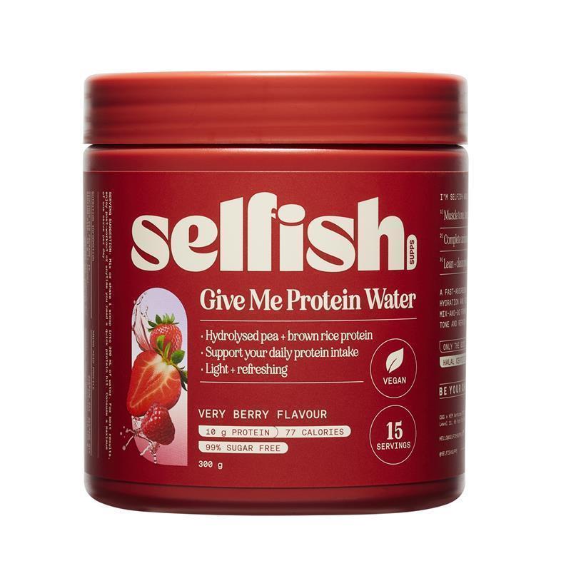 Load image into Gallery viewer, Selfish Give Me Protein Water Very Berry Flavour 300g
