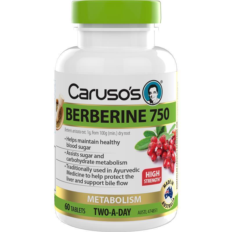 Load image into Gallery viewer, Carusos Berberine 750 60 Tablets
