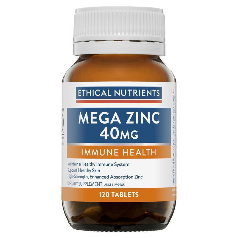 Load image into Gallery viewer, Ethical Nutrients Mega Zinc 40mg 120 Tablets
