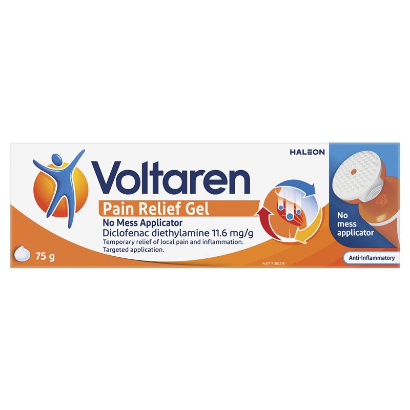 Load image into Gallery viewer, Voltaren Pain Relief Gel No Mess Applicator 75g
