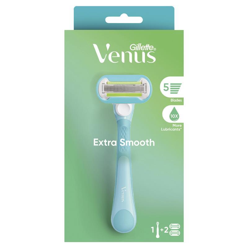 Load image into Gallery viewer, Gillette Venus Extra Smooth Razor Handle + 2 Blades
