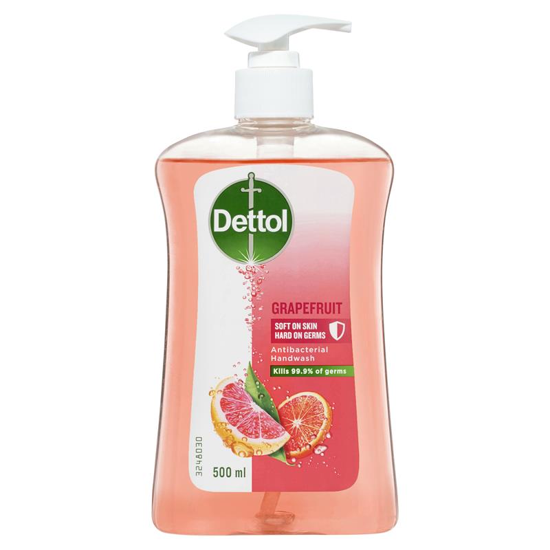 Load image into Gallery viewer, Dettol Antibacterial Liquid Hand Wash Pump Grapefruit 500ml
