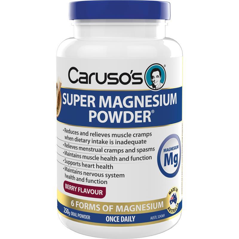 Load image into Gallery viewer, Carusos Super Magnesium Powder Berry 250g
