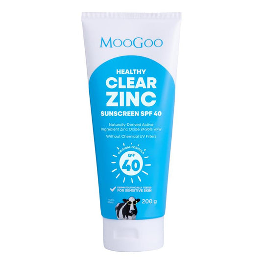 MooGoo Clear Zinc Sunscreen SPF40 200g