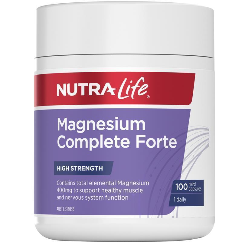 Load image into Gallery viewer, Nutra-Life Magnesium Complete Forte 100 Capsules
