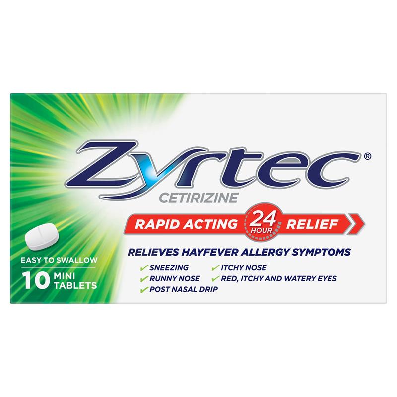 Load image into Gallery viewer, Zyrtec 10mg 10 Tablets
