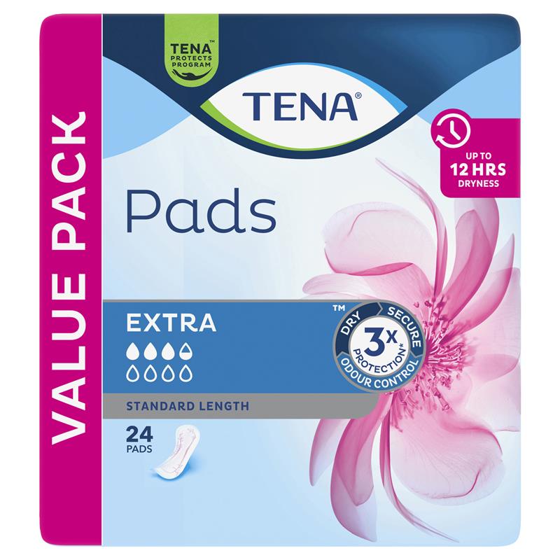 Load image into Gallery viewer, TENA Pad Extra Standard 24 Pack
