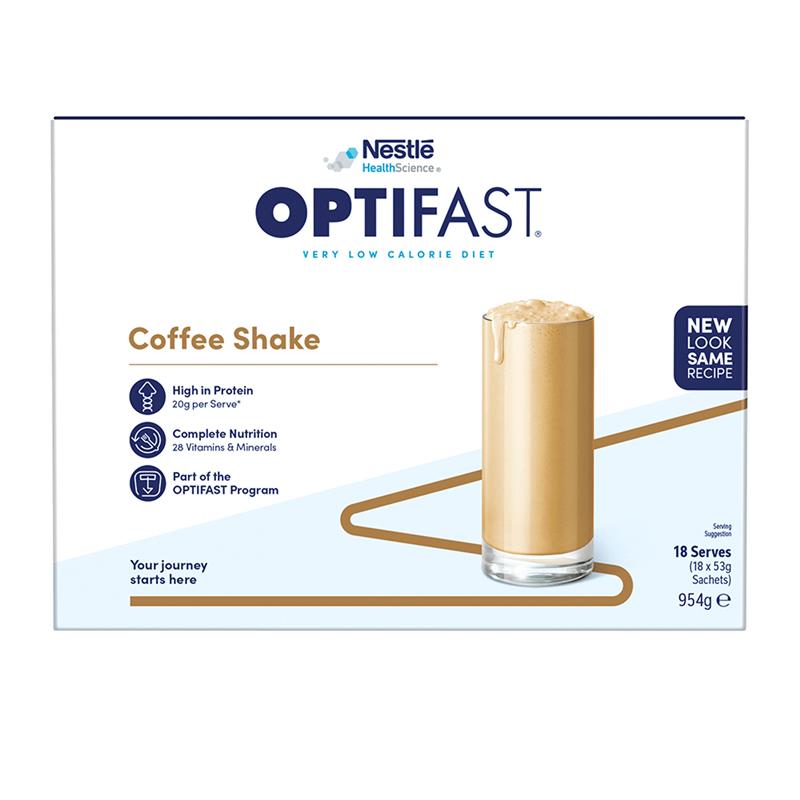 Load image into Gallery viewer, Optifast VLCD Shake Coffee 18 x 53g Exclusive Bulk Size
