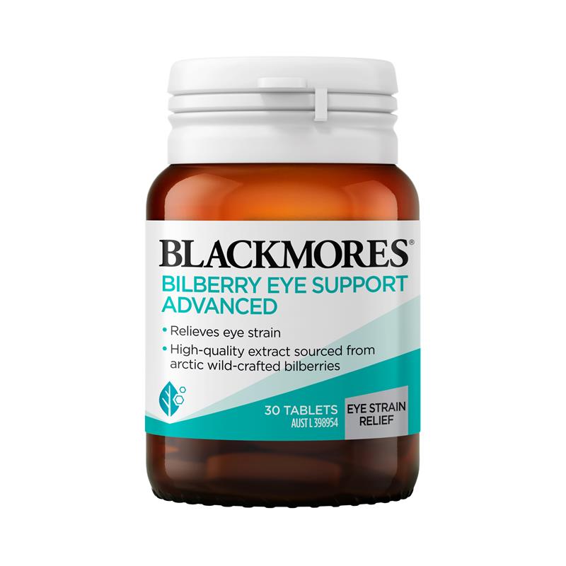 Load image into Gallery viewer, Blackmores Bilberry Eye Support Advanced 30 Tablets
