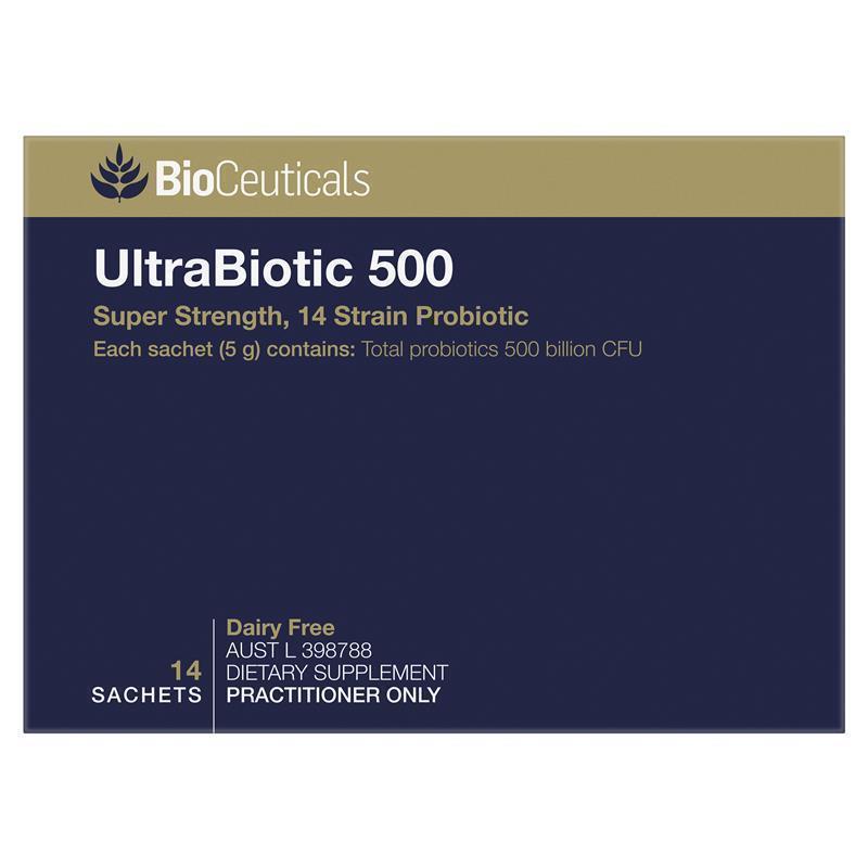 Load image into Gallery viewer, Bioceuticals UltraBiotic 500 14 Sachets Fridge Line

