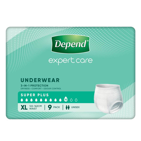 Depend Underwear Super Plus Extra Large 9 Pack