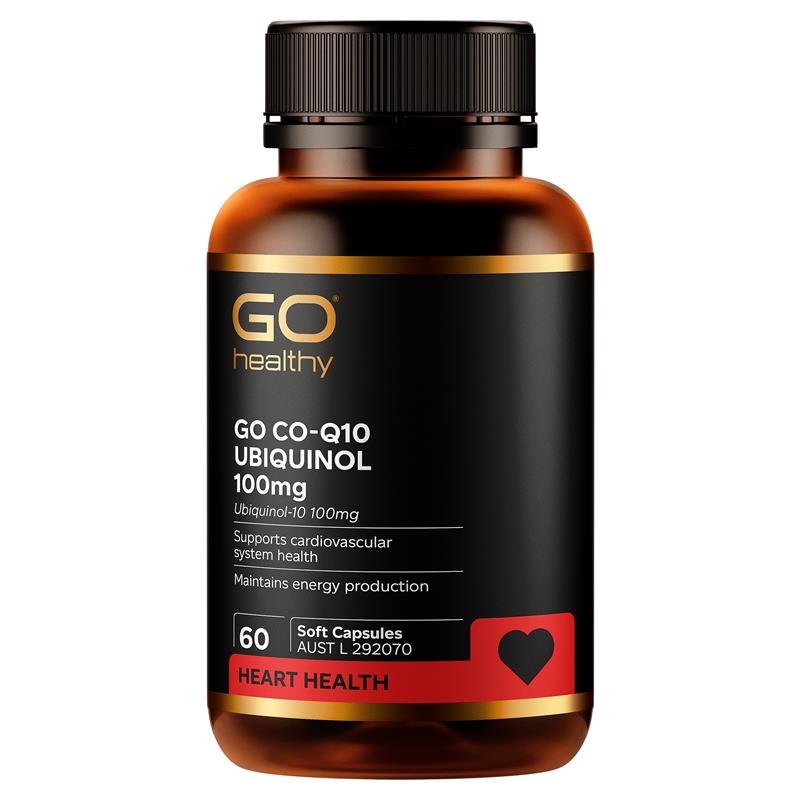 Load image into Gallery viewer, GO Healthy CoQ10 Ubiquinol 100mg 60 Capsules
