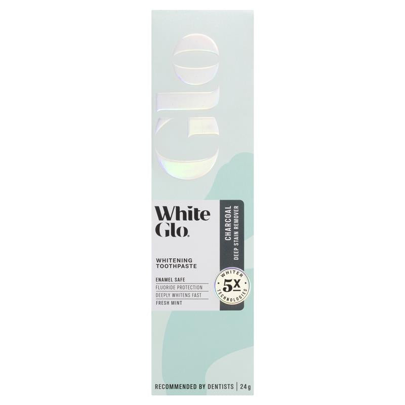Load image into Gallery viewer, White Glo Travel Toothpaste Charcoal 24g

