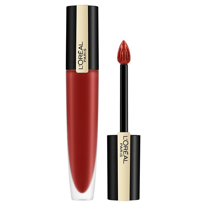 Load image into Gallery viewer, L'Oreal Rouge Signature Matte Lipstick 115 I Am Worth It
