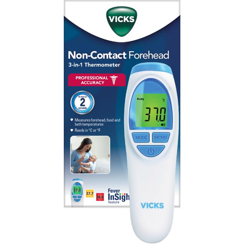 Load image into Gallery viewer, Vicks Non-Contact Forehead 3-In-1 Thermometer
