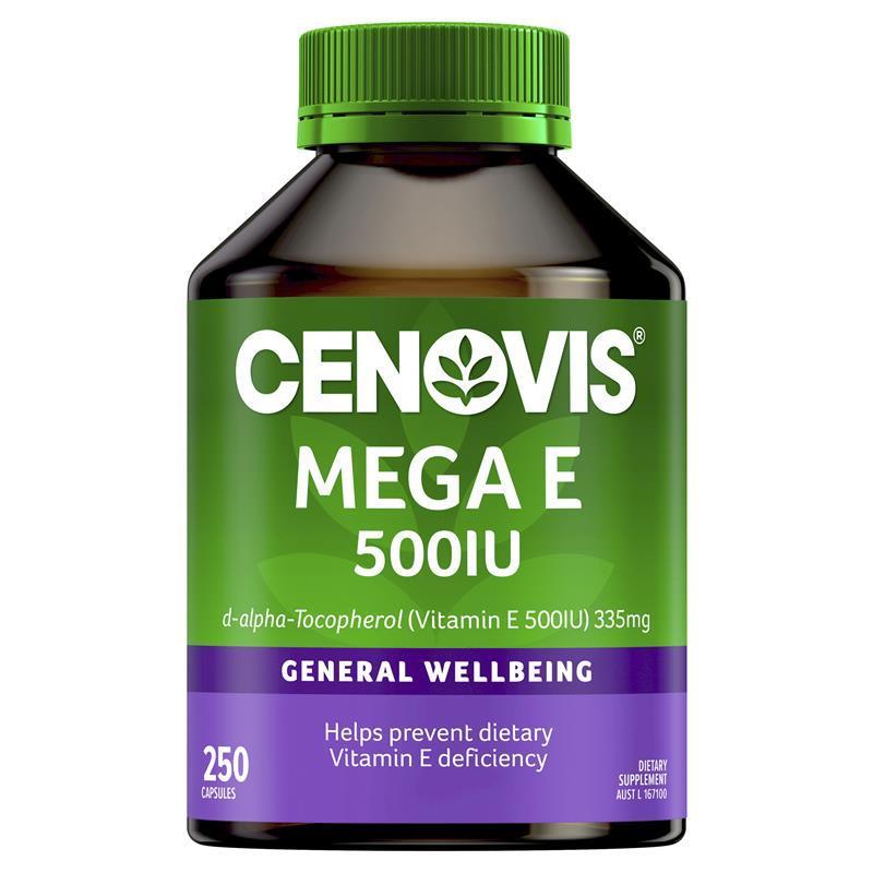 Load image into Gallery viewer, Cenovis Mega E 500IU 250 Capsules
