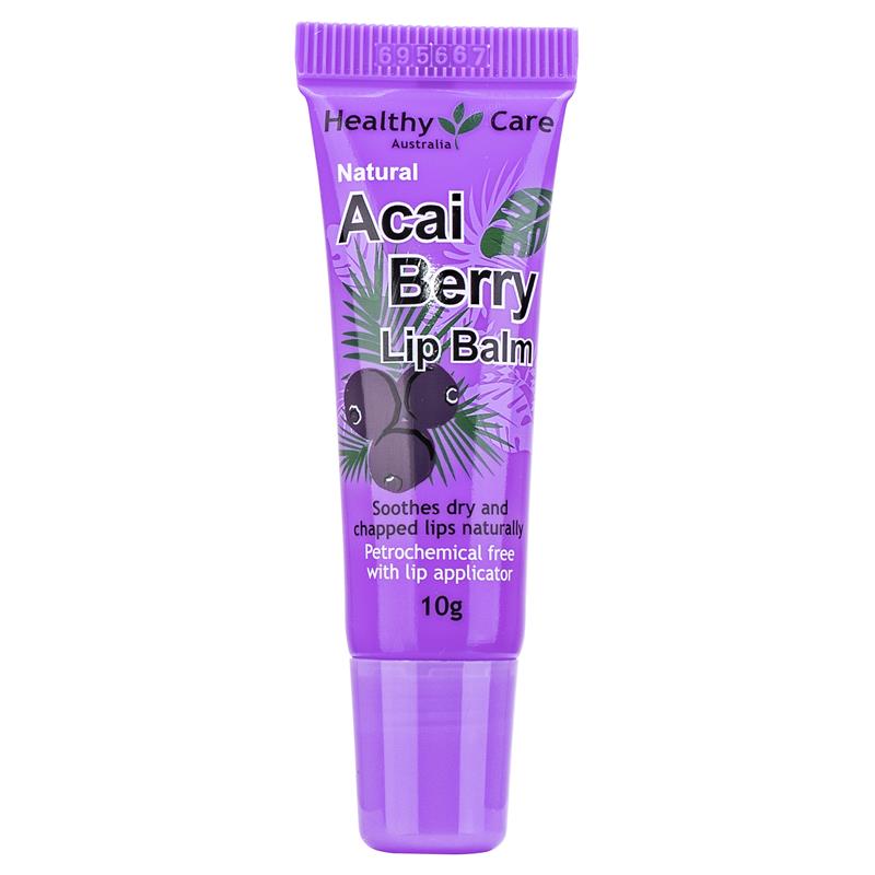 Load image into Gallery viewer, Healthy Care All Natural Acai Lip Balm 10g
