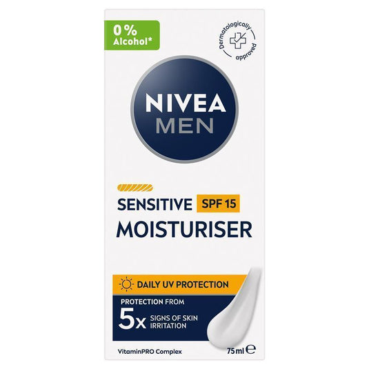 NIVEA MEN Sensitive Protective Moisturiser SPF15 75ml