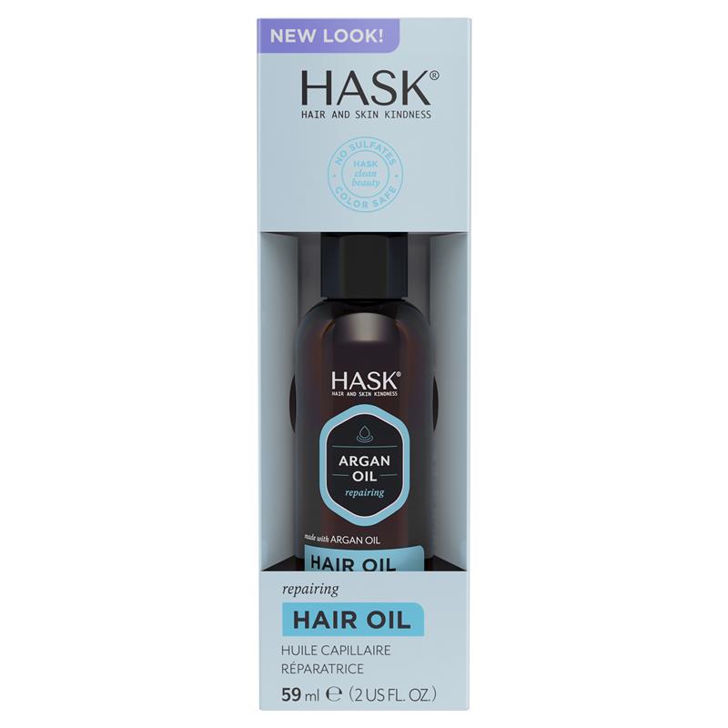 Load image into Gallery viewer, Hask Argan Oil Repairing Shine Oil Box 59ml
