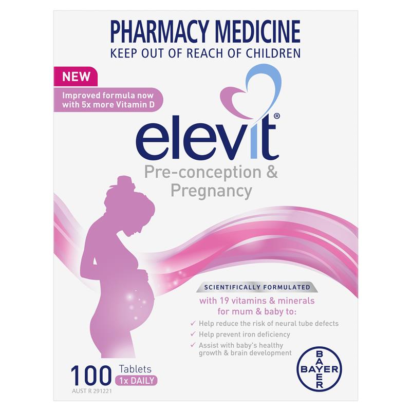 Load image into Gallery viewer, Elevit Pre-conception &amp; Pregnancy 100 Tablets
