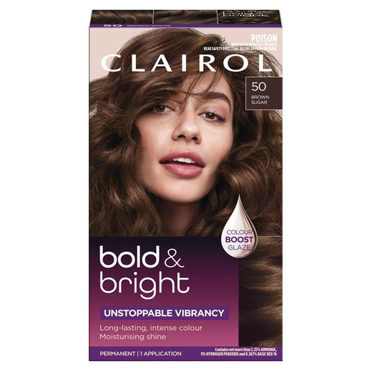 Clairol Bold & Bright Permanent Hair Colour 50 Brown Sugar