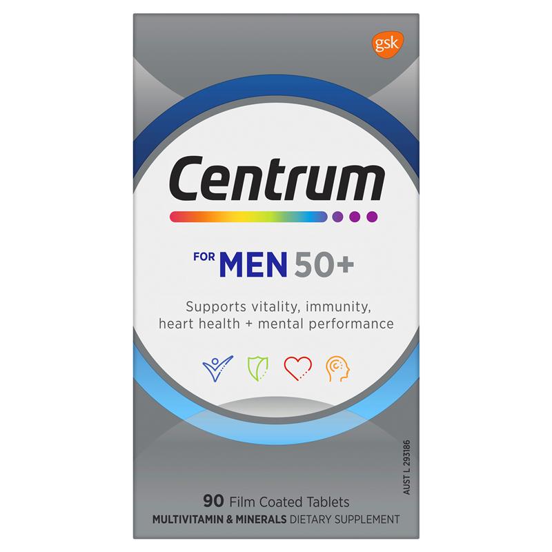 Load image into Gallery viewer, Centrum For Men 50+ 90 Tablets Exclusive Size
