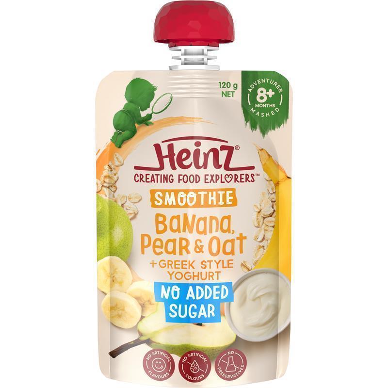 Load image into Gallery viewer, Heinz Banana &amp; Oat Smoothie with Greek style Yoghurt Pouch 120g 8m+
