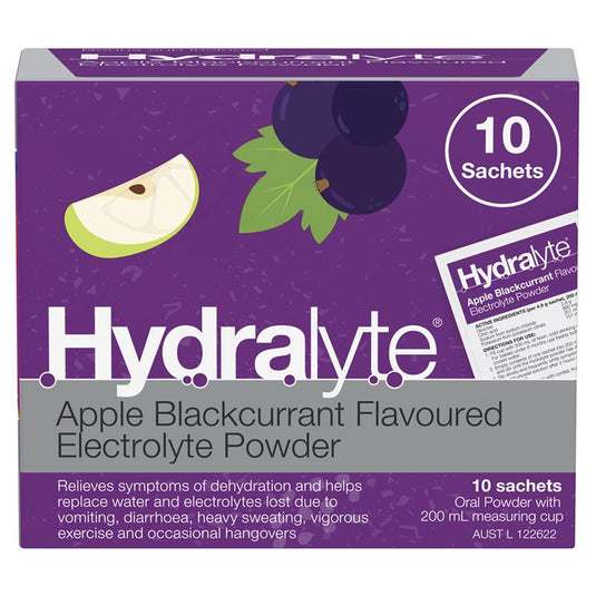 Hydralyte Powder Apple Blackcurrant 5g X 10