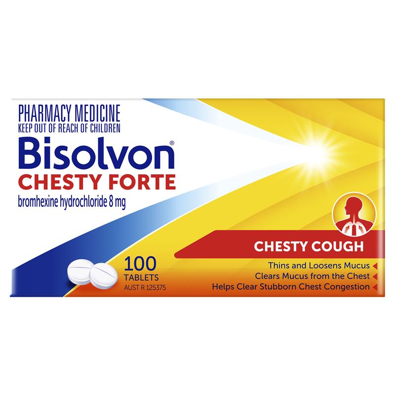 Load image into Gallery viewer, Bisolvon Chesty Forte Cough Tablets 100 Pack
