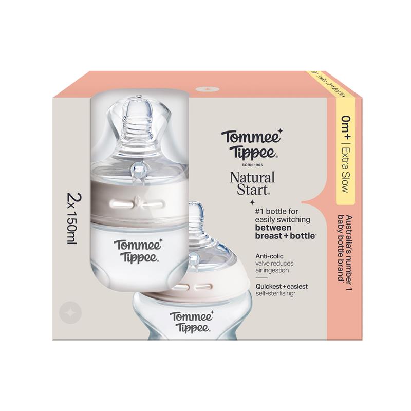 Load image into Gallery viewer, Tommee Tippee Natural Start 150ml PP Bottles 2 Pack
