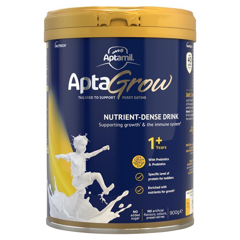 Load image into Gallery viewer, AptaGrow Nutrient-Dense Milk Drink From 1+ Years 900g
