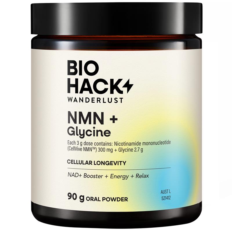 Load image into Gallery viewer, BioHack Wanderlust NMN + Glycine Powder 90g
