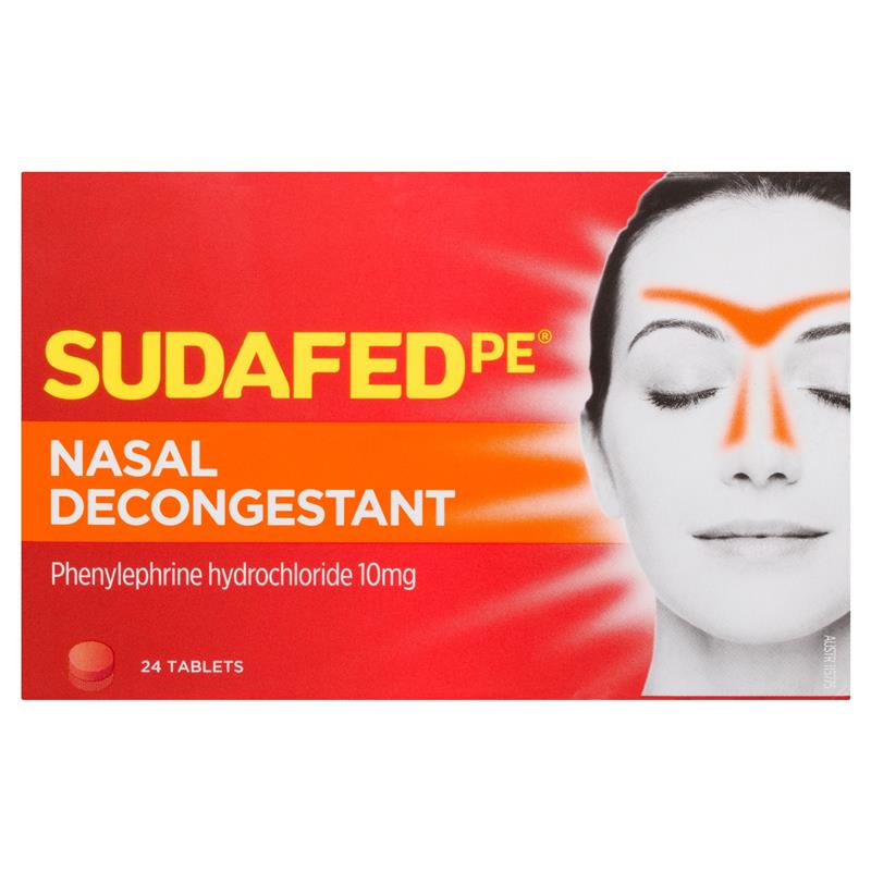 Load image into Gallery viewer, Sudafed PE Nasal Decongestant Tablets 24 Pack
